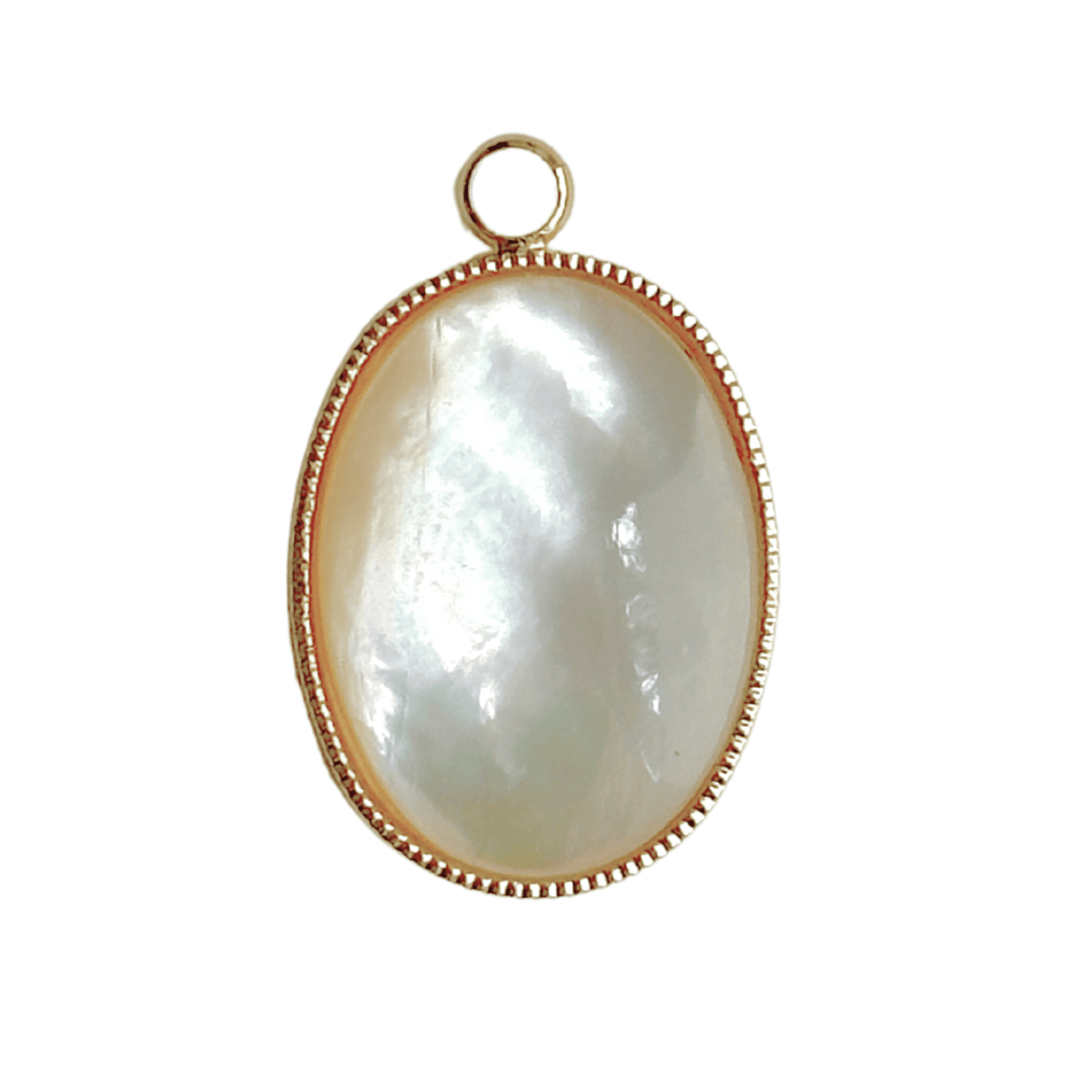 Vintage Perlmutt Oval
