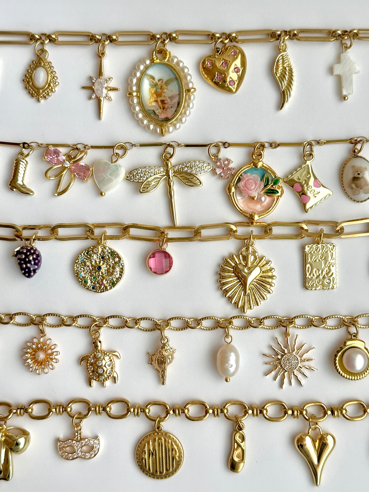 Gestalte dein eigenes Gold Charm Armband 3