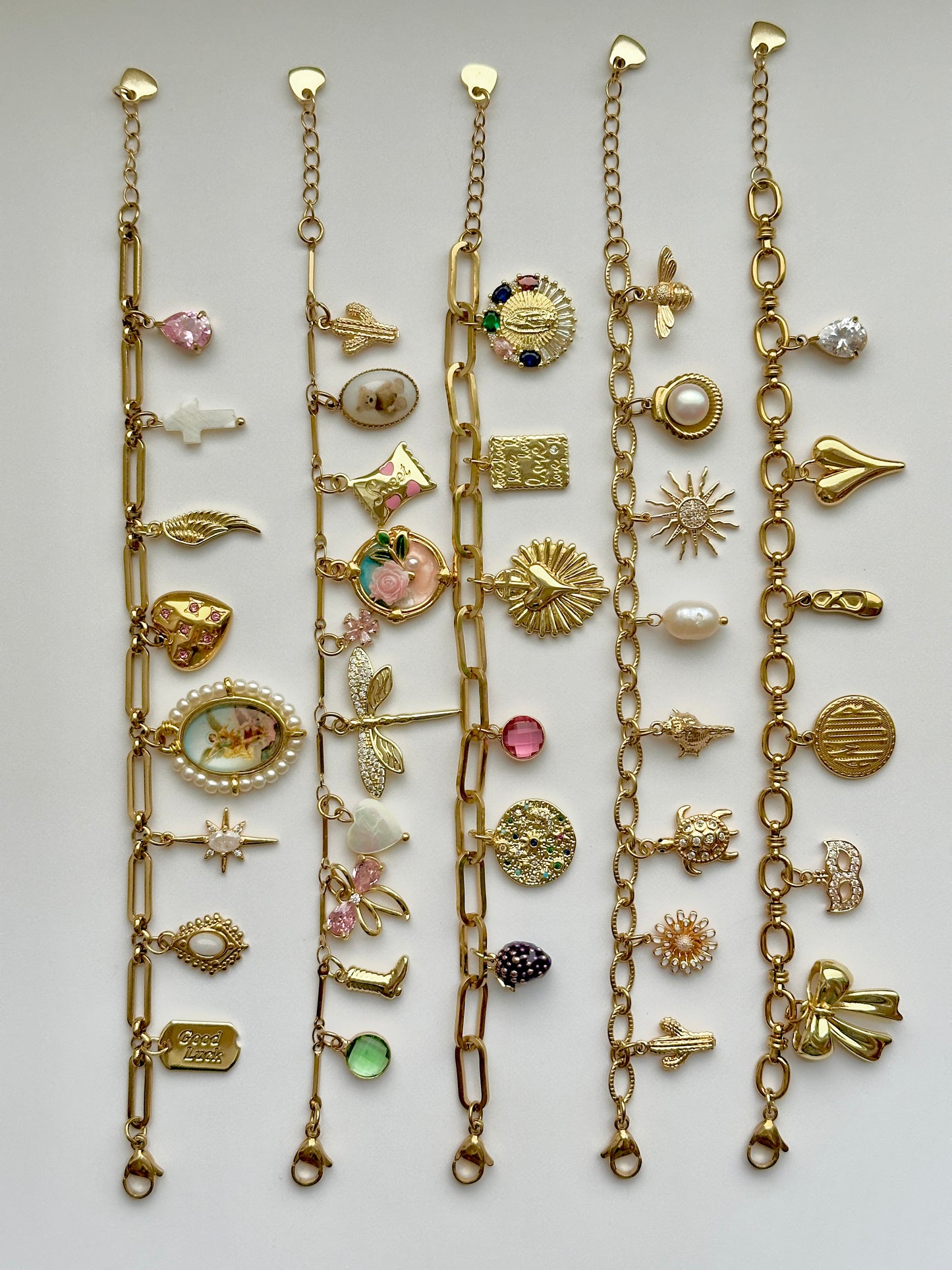 Gestalte dein eigenes Gold Charm Armband 5