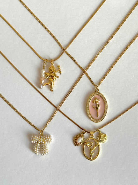 Mary Halskette mit Layering