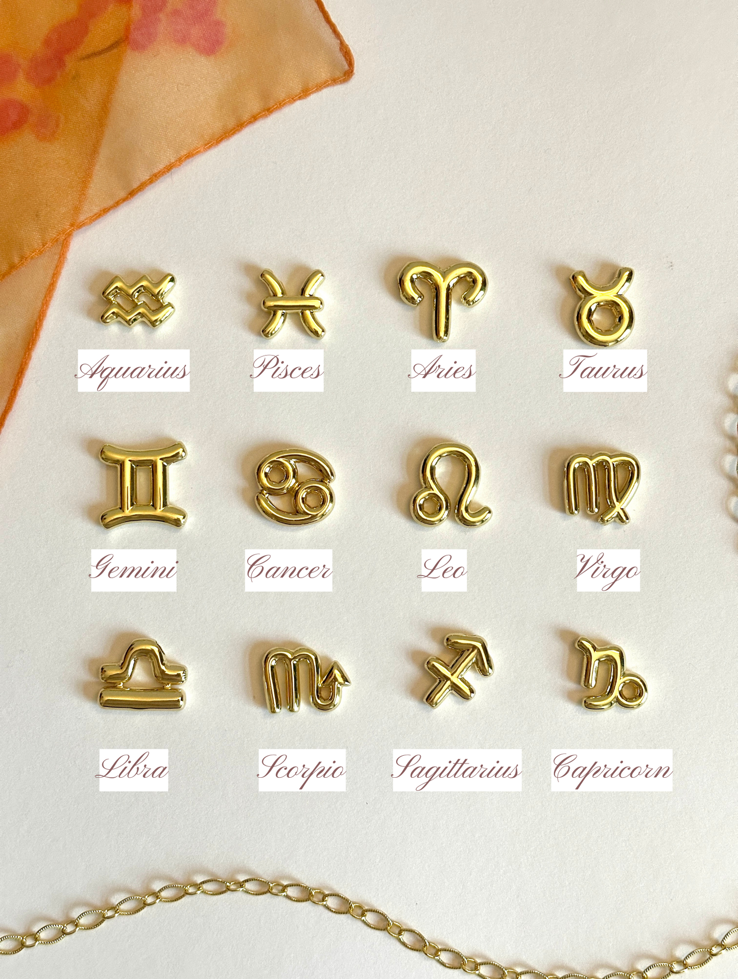 Sternzeichen 18k Gold