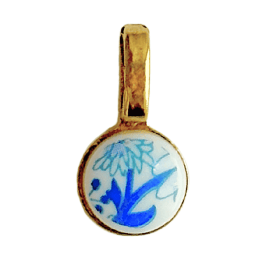 Vintage Blumen Blau