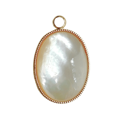 Vintage Perlmutt Oval