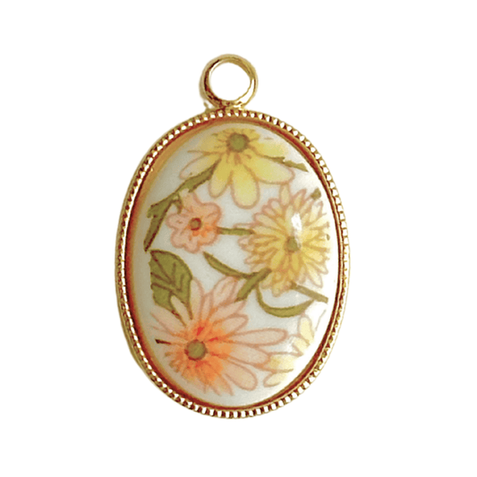 Vintage Blumen Gelb
