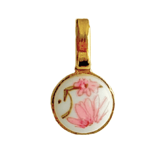 Vintage Blumen Rund