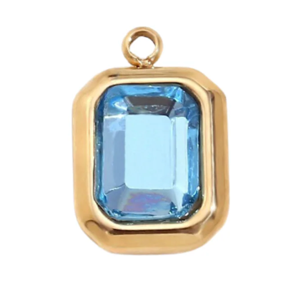 Blauer Zirkonia Stein