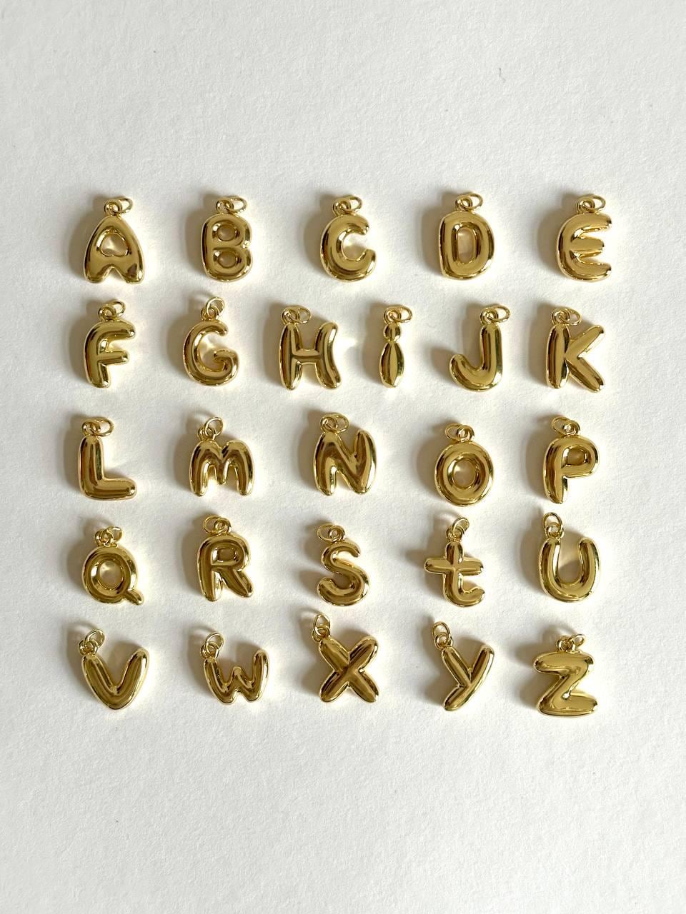 build your own custom letter necklace, pick your charm, 18k gold plated charm necklaces for women, girls must have, lipstick perfume heart