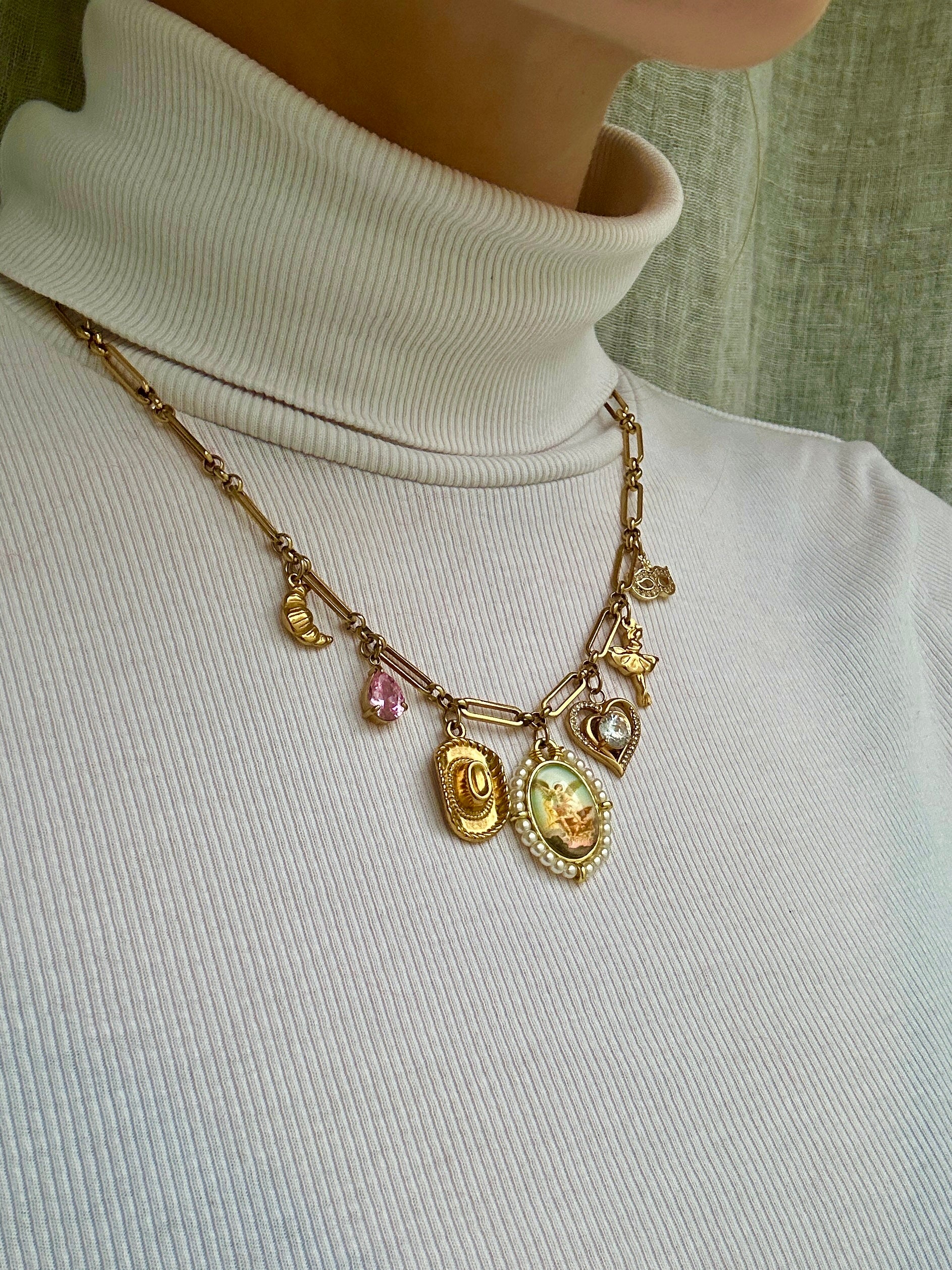 Custom Charm Halskette Portrait