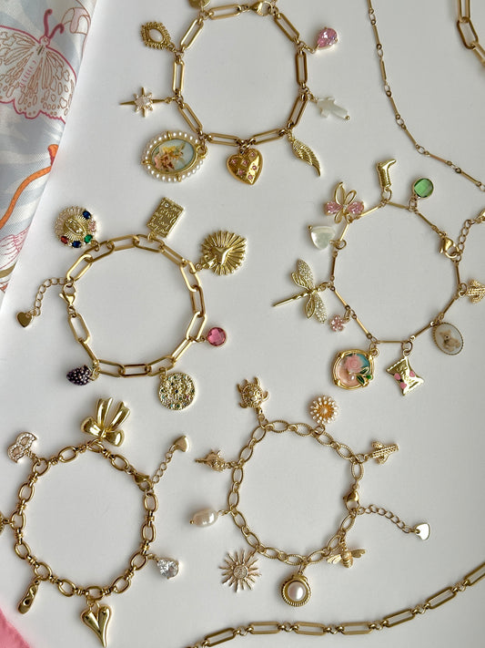 Gestalte dein eigenes Gold Charm Armband 2