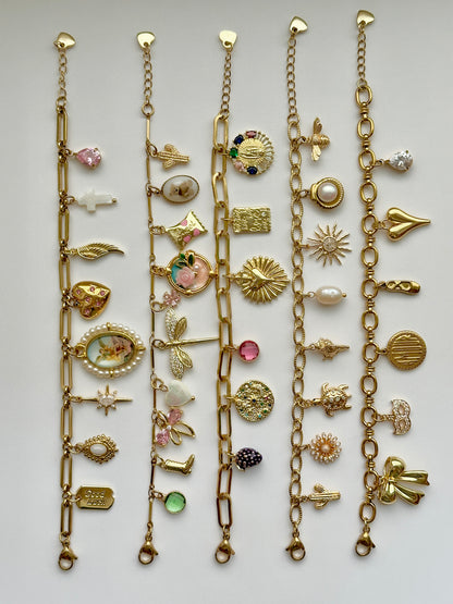 Gestalte dein eigenes Gold Charm Armband 5