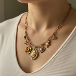 Gold Charm Necklace Custom Made