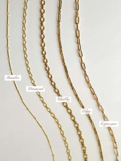 Kettenstile 18 k Gold
