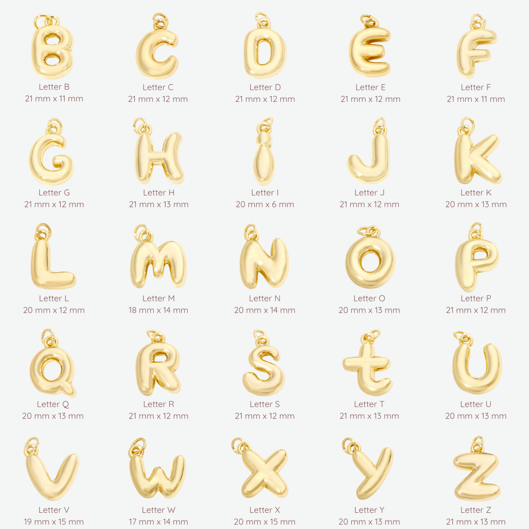 Letter Charm Collection
