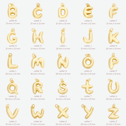 Letter Charm Collection