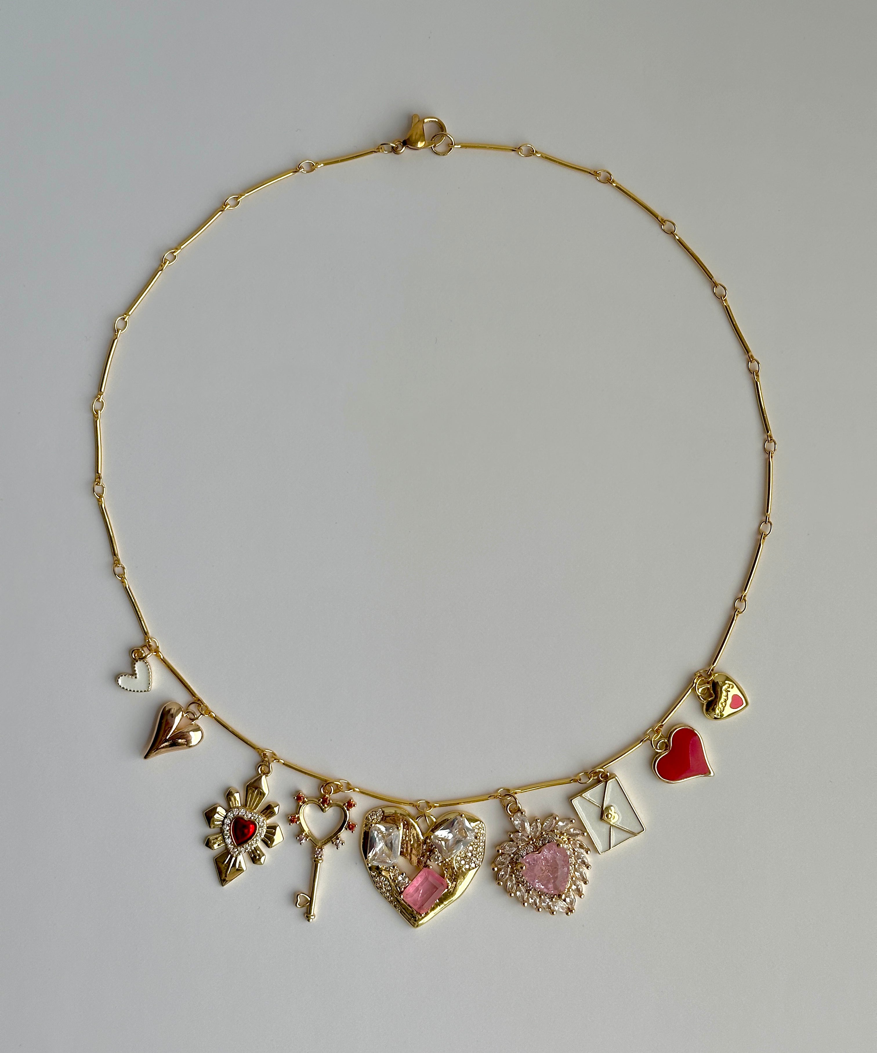 Mabel Heart Charm Halskette