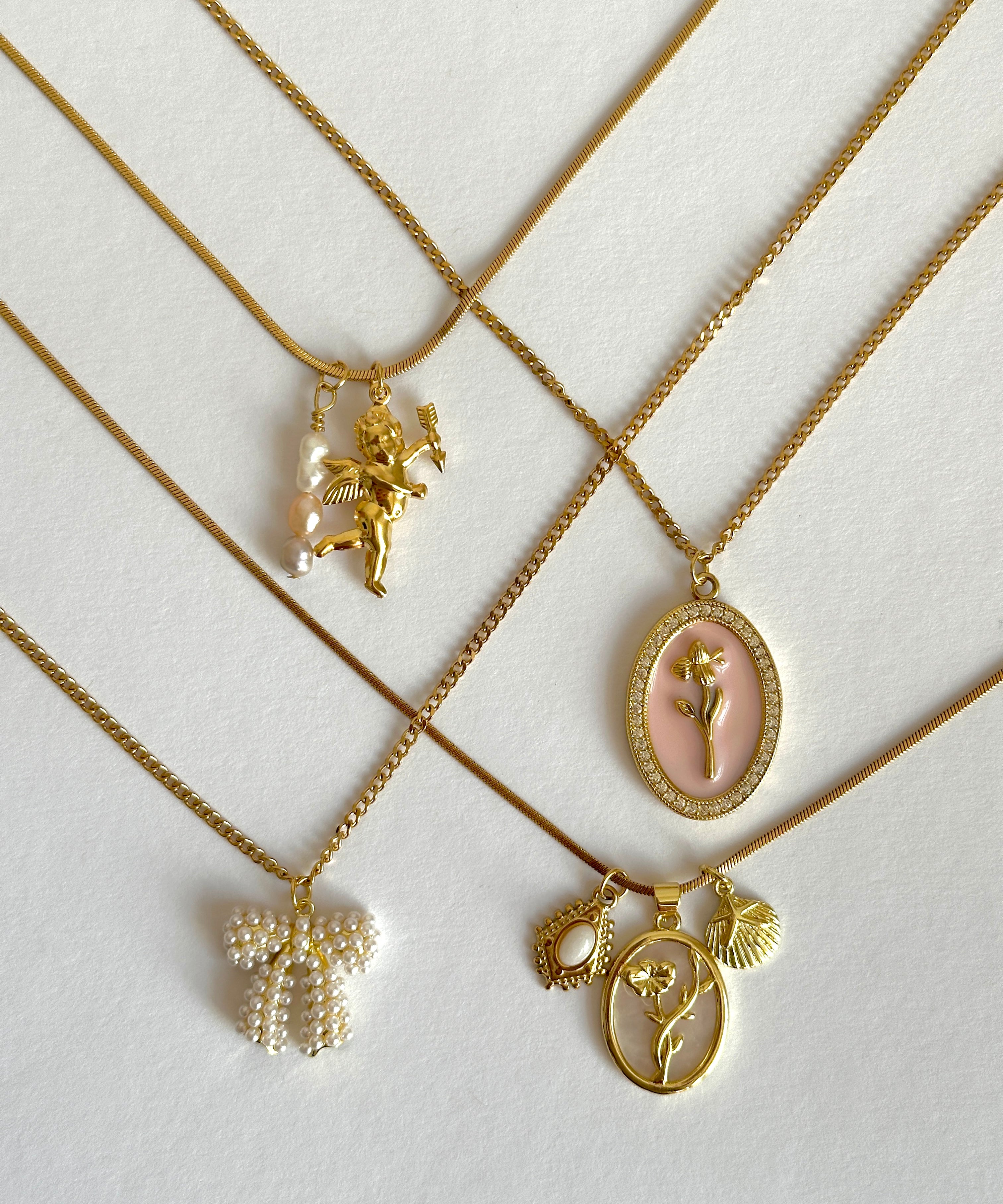 Mary Halskette mit Layering