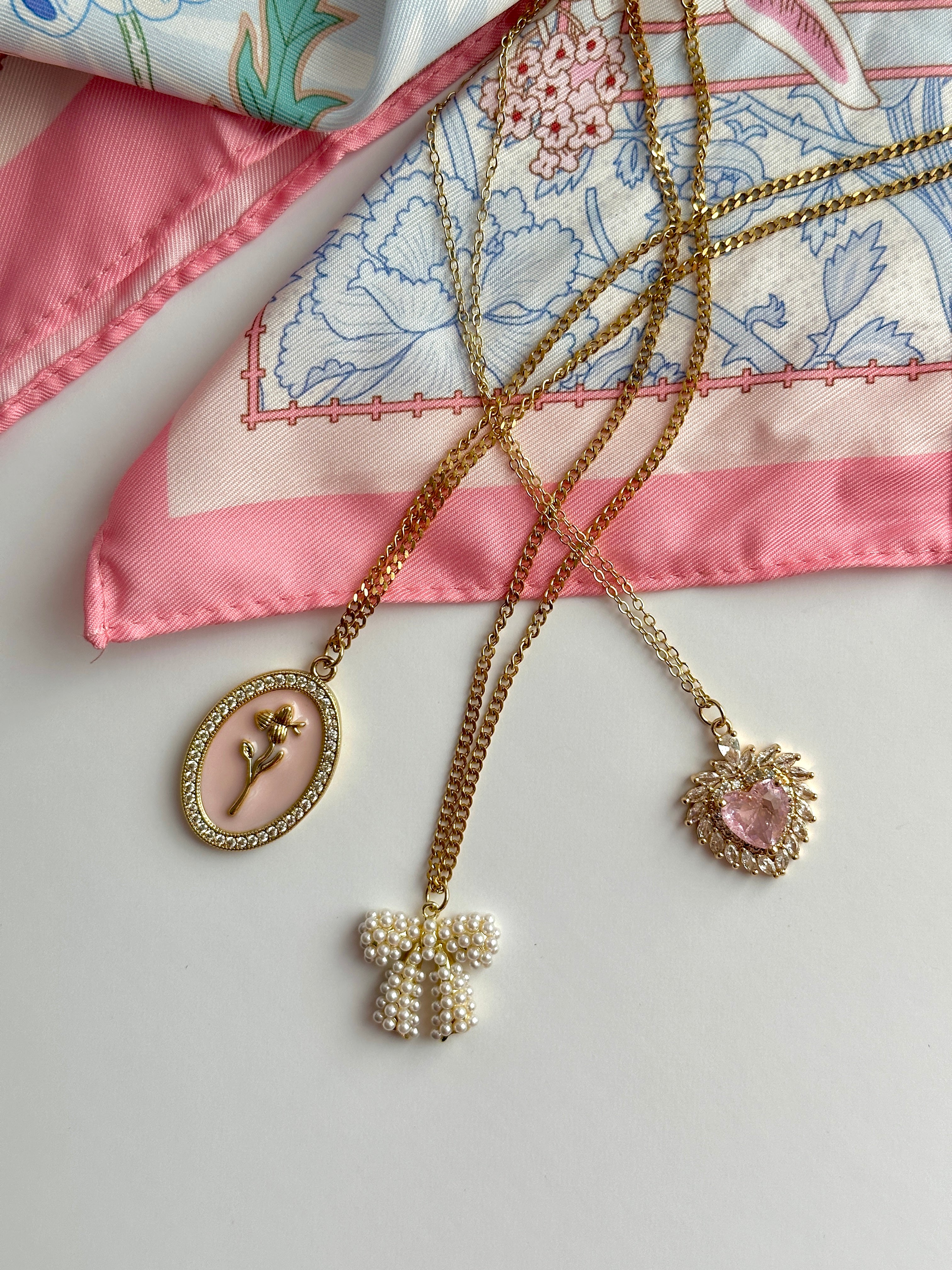 Mary Halskette mit Layering