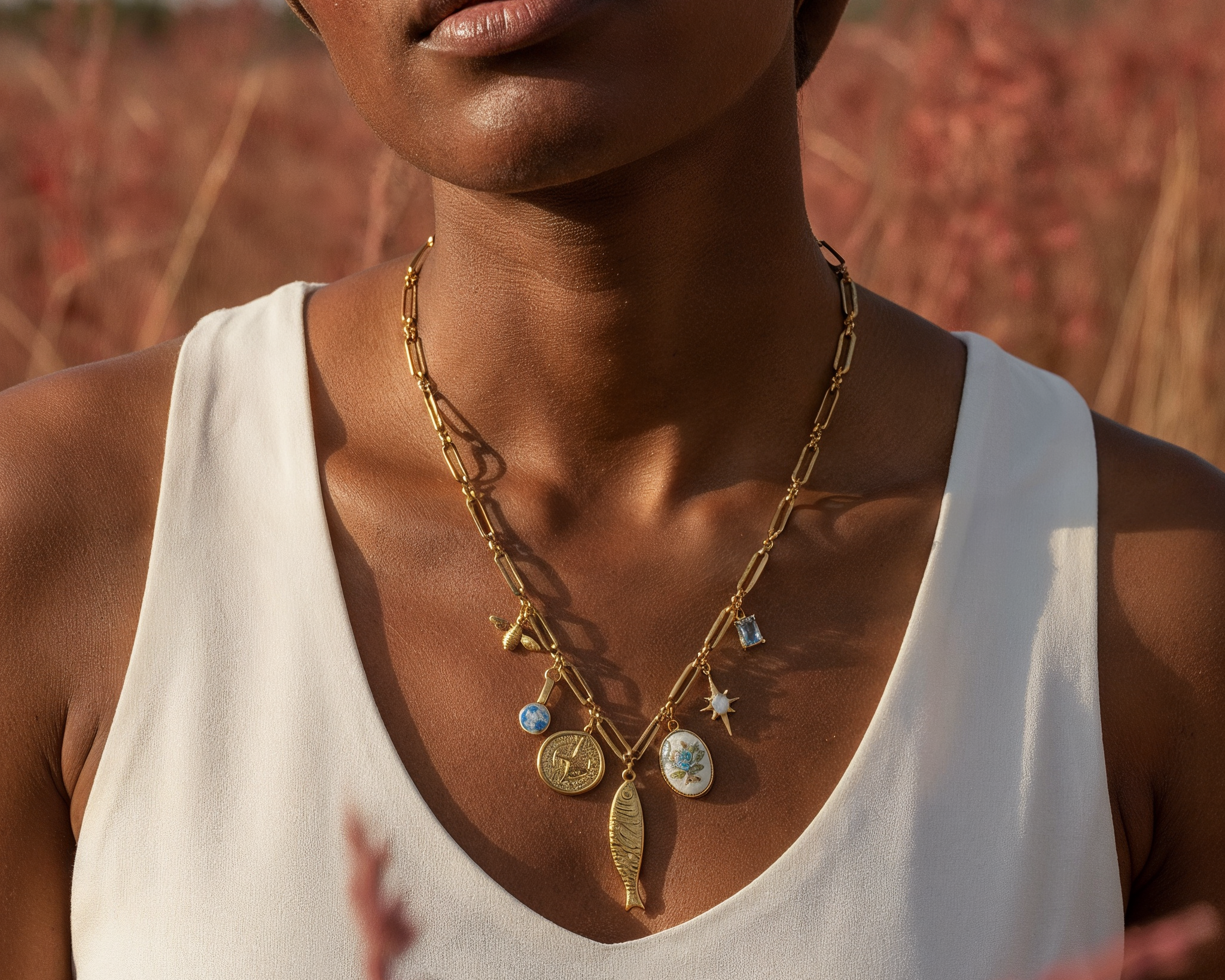 Naida Charm Halskette