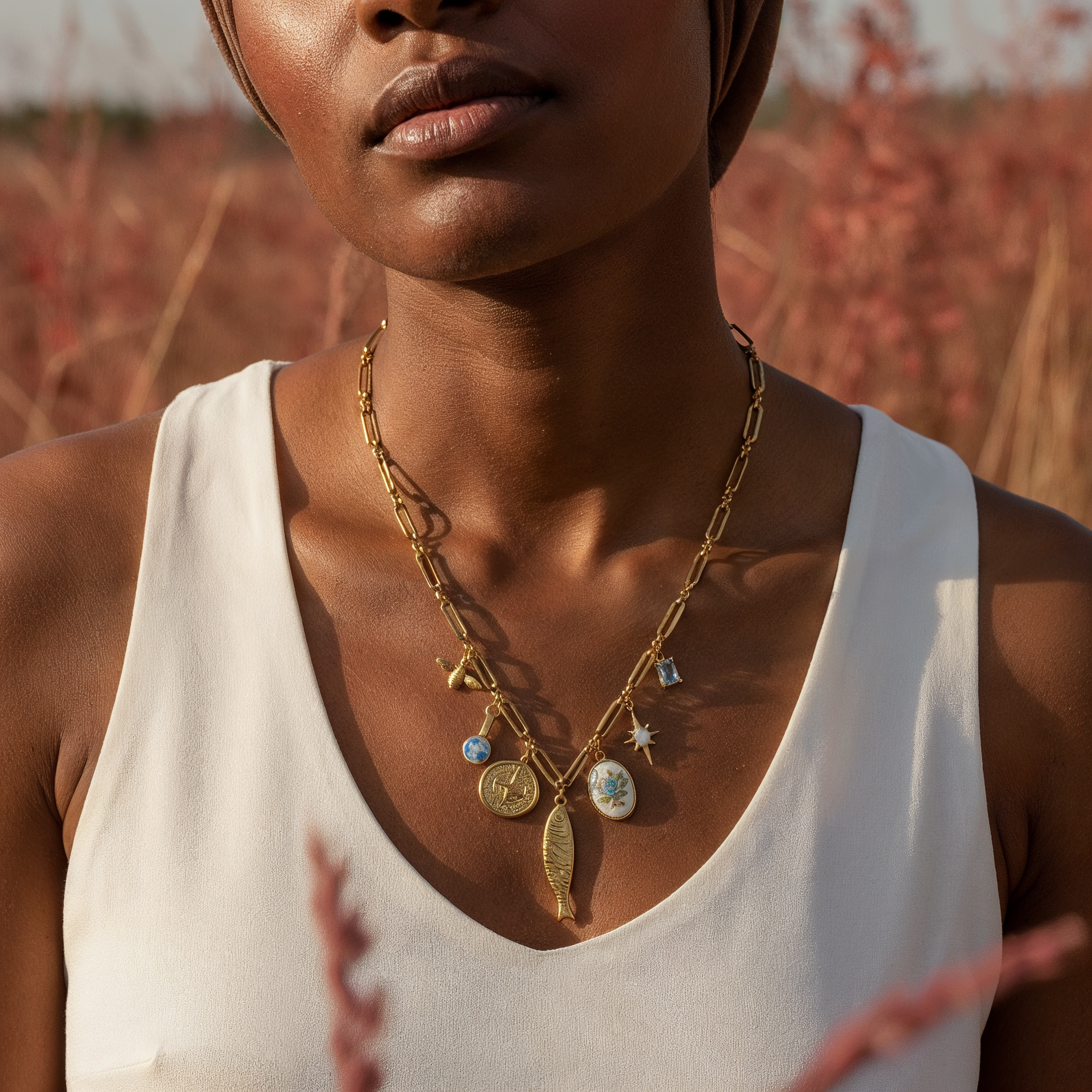 Naida Charm Halskette