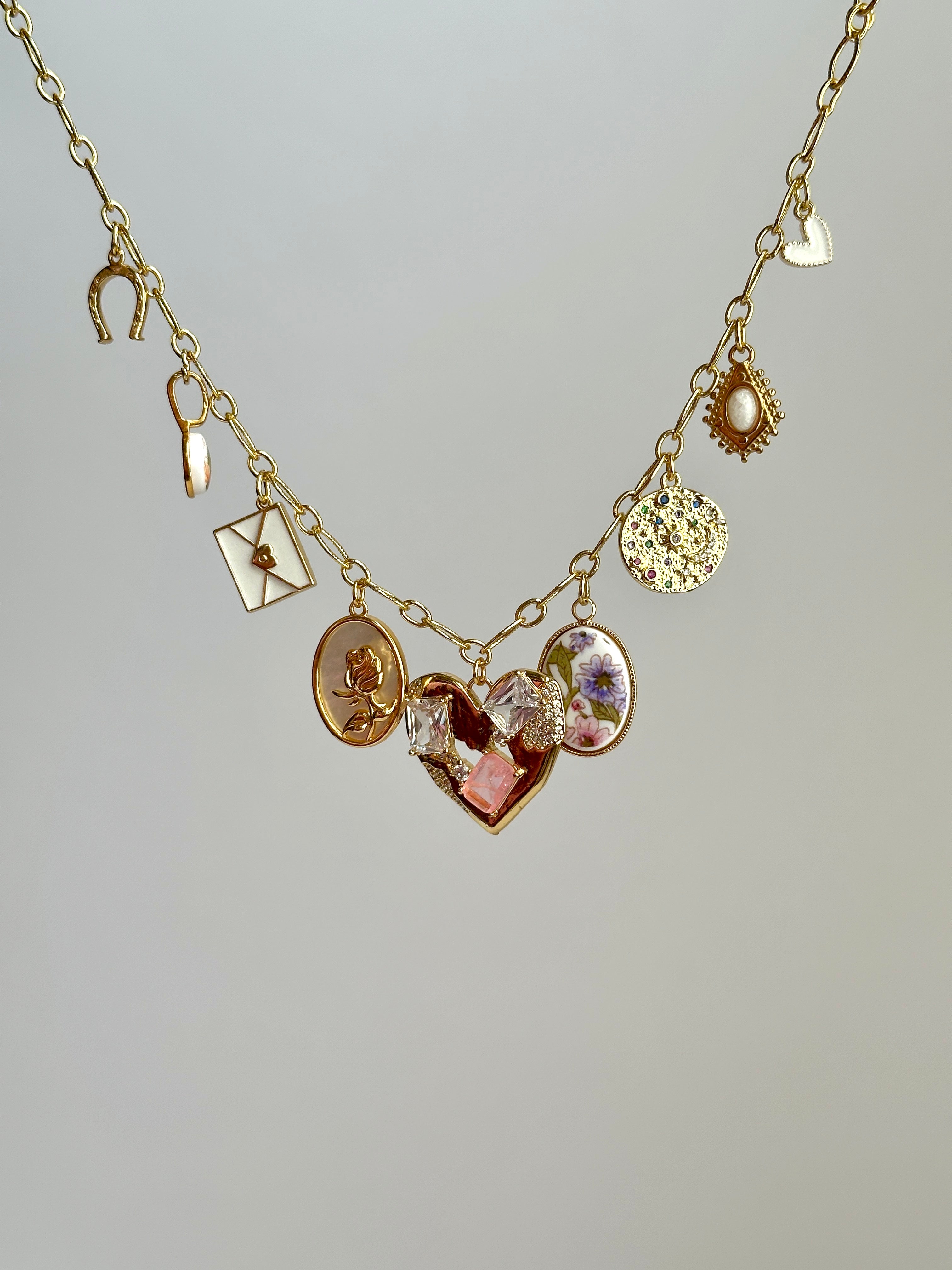 Poesie Charm Halskette