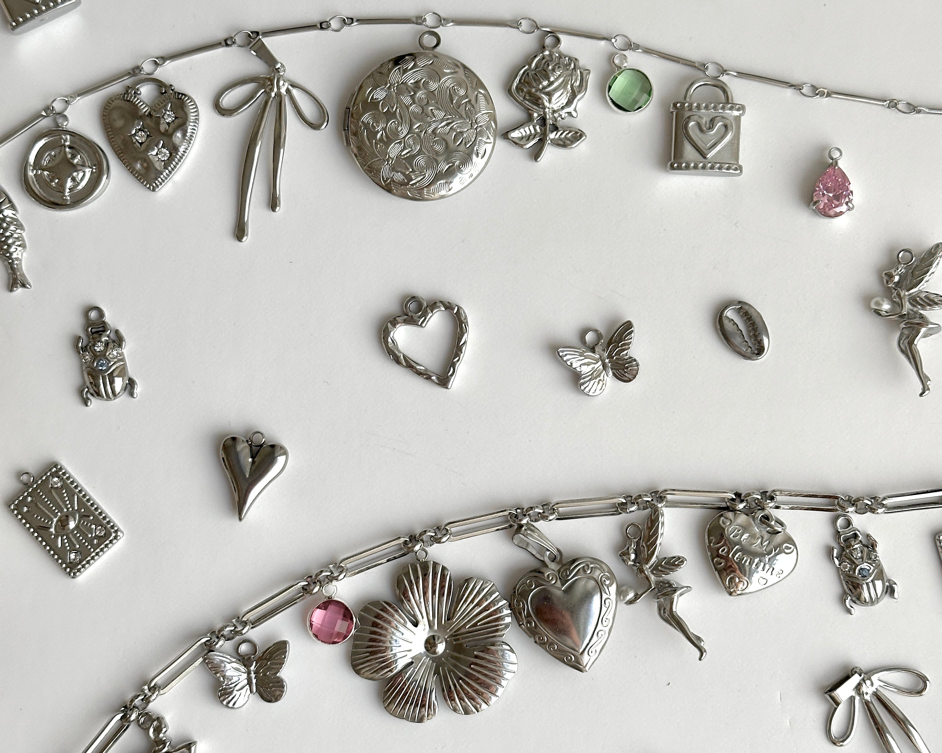 Silber Charms mit Kette