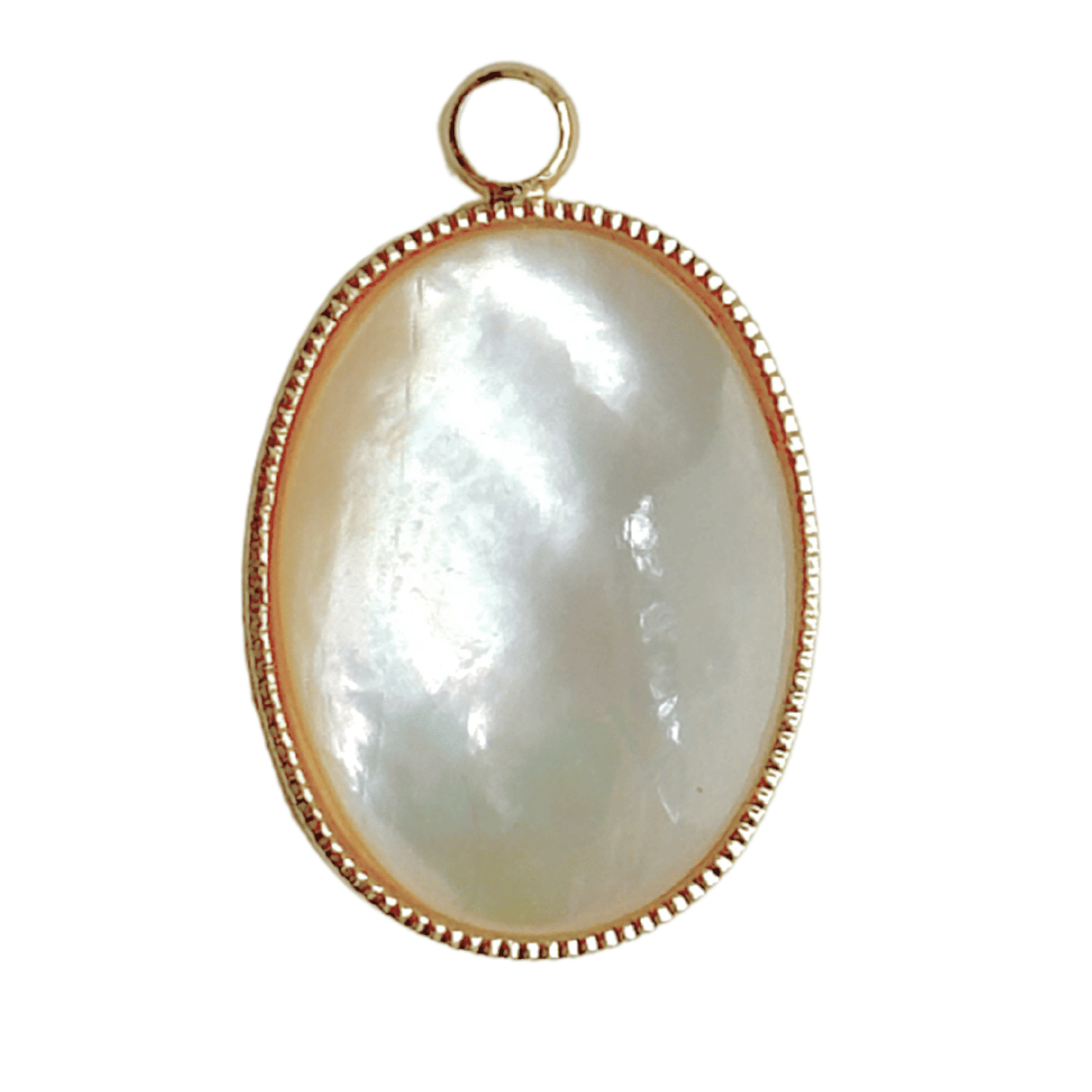 Vintage Perlmutt Oval