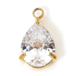 Vintage weißer Zirkonia Stein Tropfen