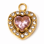 Zirkonia Rosa Herz