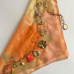 personalized 18 carat gold-plated bag chain - handmade with unique charms, hypoallergenic!